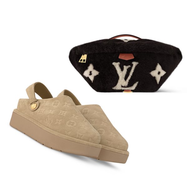 Aspen Platform Clog & Monogram Belt Bag