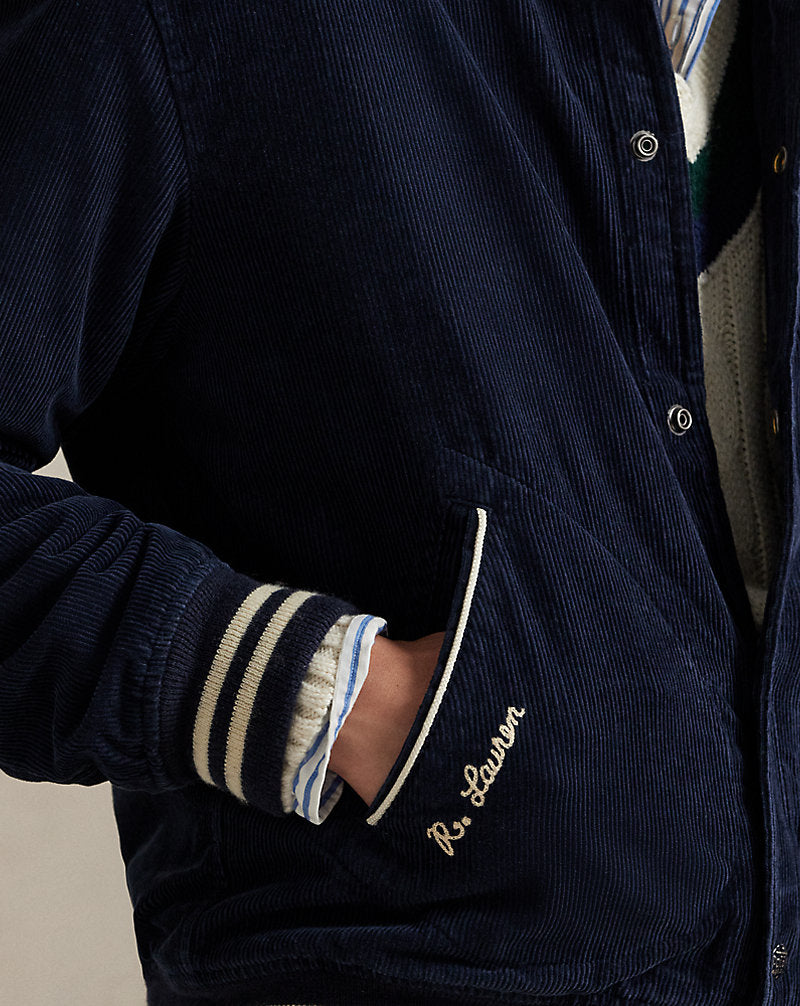 Corduroy Letter Jacket