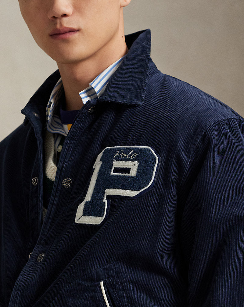 Corduroy Letter Jacket