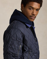 Quilted Jacquard Bomber Jacket