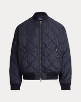 Quilted Jacquard Bomber Jacket