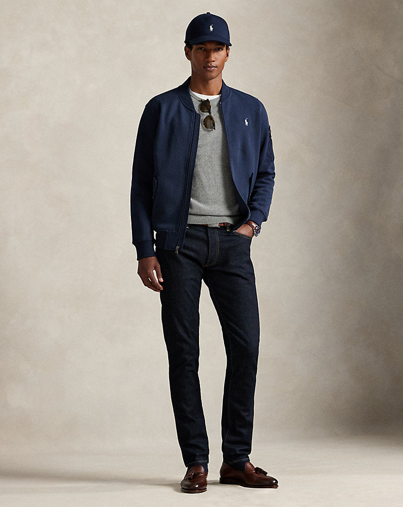 Double-Knit Bomber Jacket