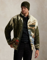 Pile Fleece Graphic Jacket
