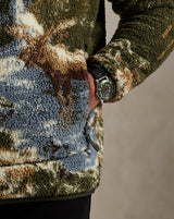 Pile Fleece Graphic Jacket