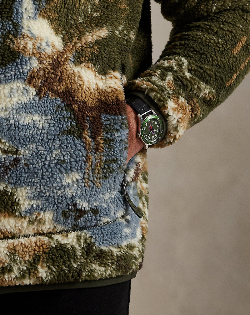 Pile Fleece Graphic Jacket