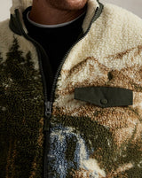 Pile Fleece Graphic Jacket