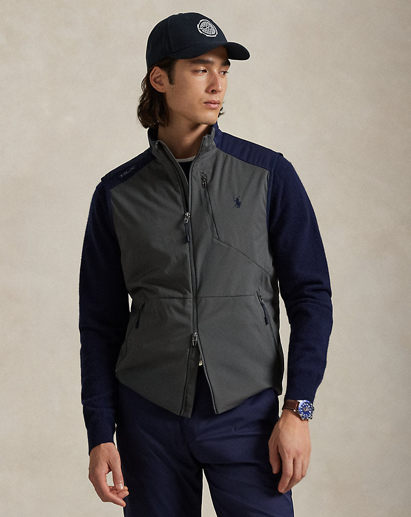 Colour-Blocked Packable Gilet